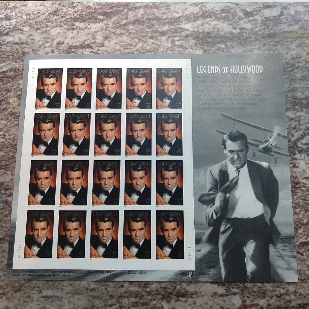 Legends of Hollywood Postage Stamps - Cary Grant